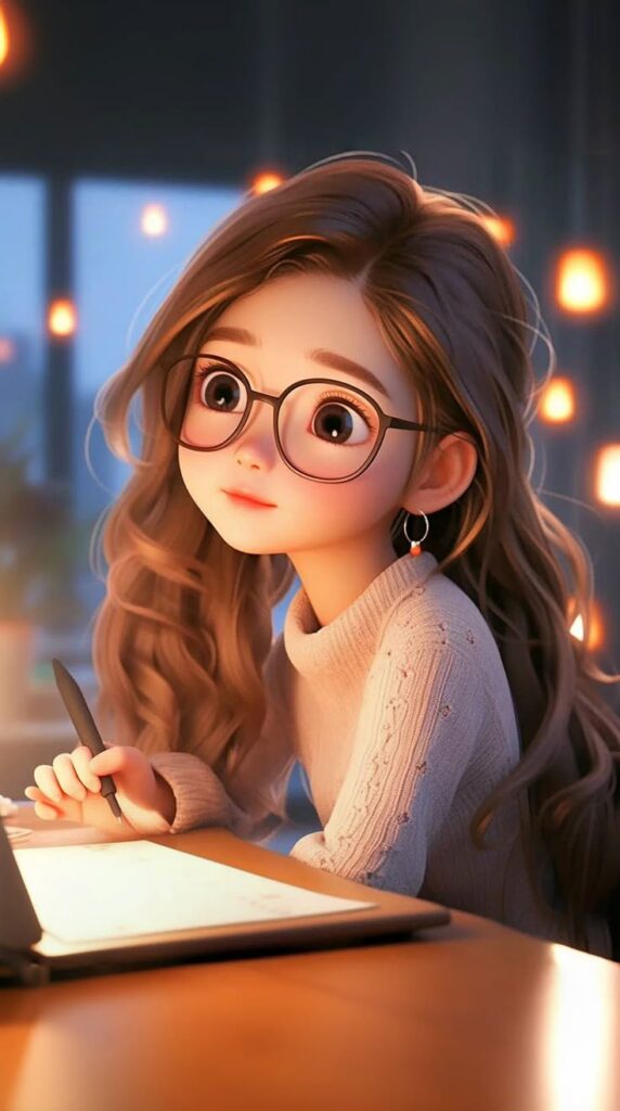 Cute Girl dp Cartoon