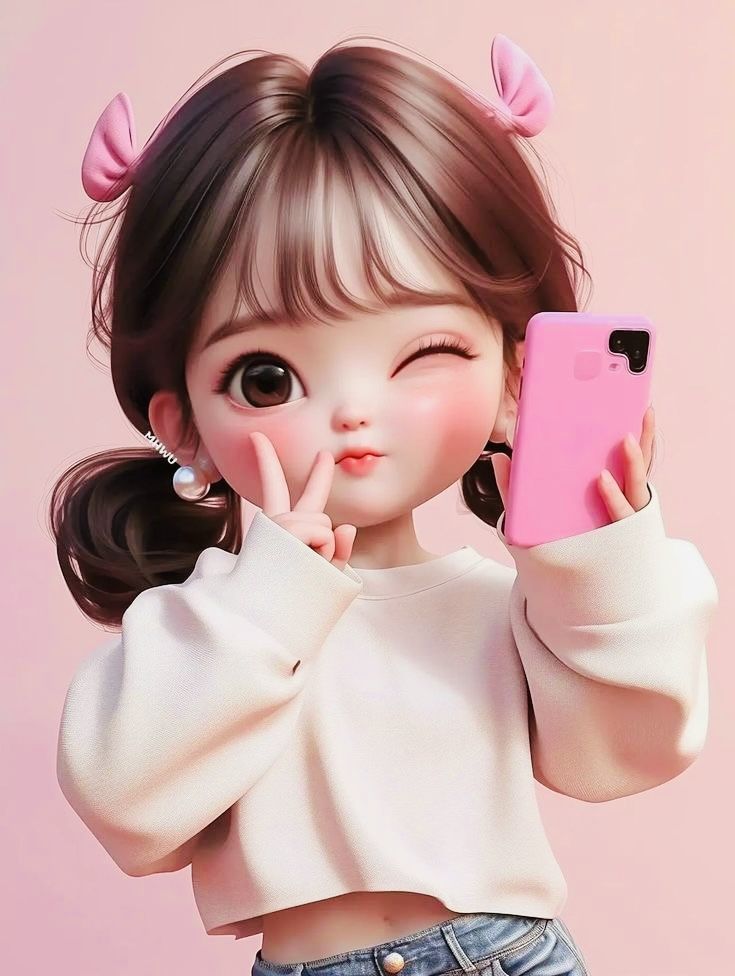 Cute Girl dp Cartoon