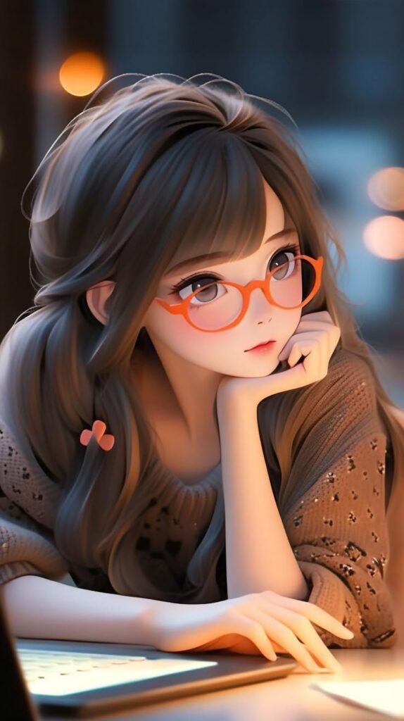 Cute Girl dp Cartoon