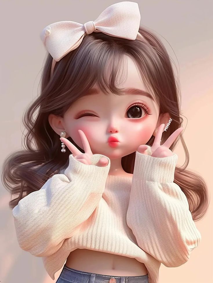 Cute Girl dp Cartoon