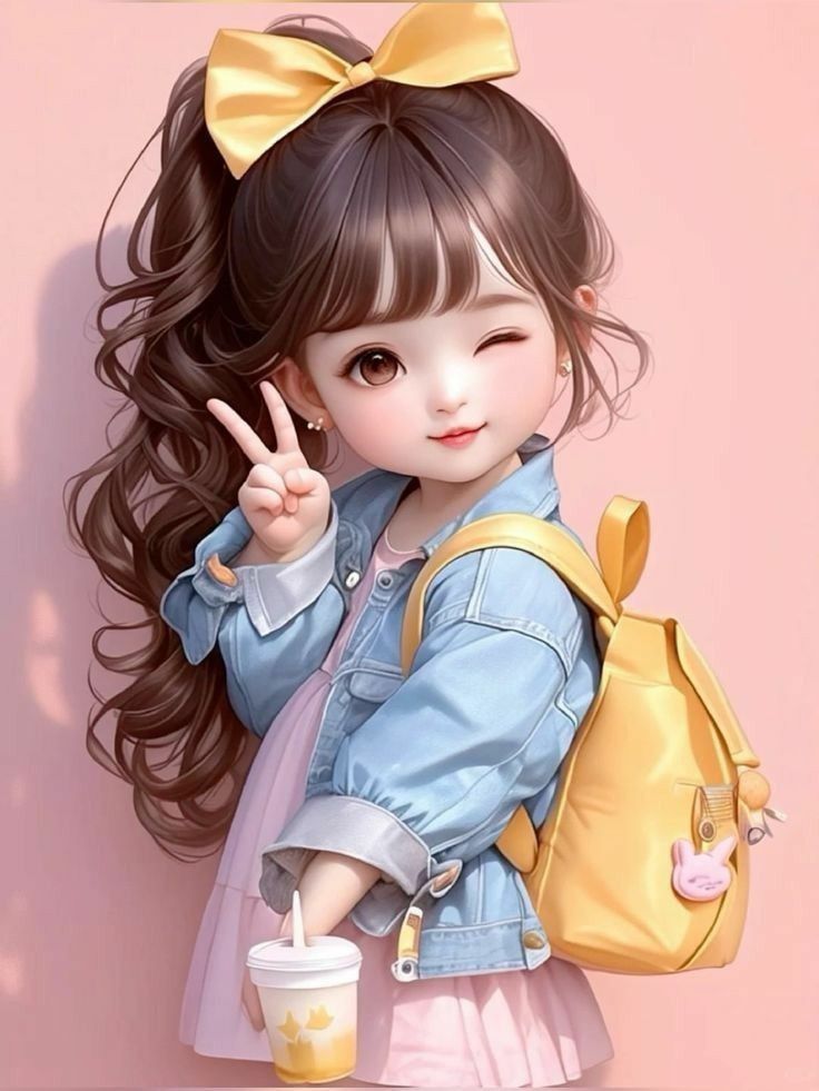 Cute Girl dp Cartoon