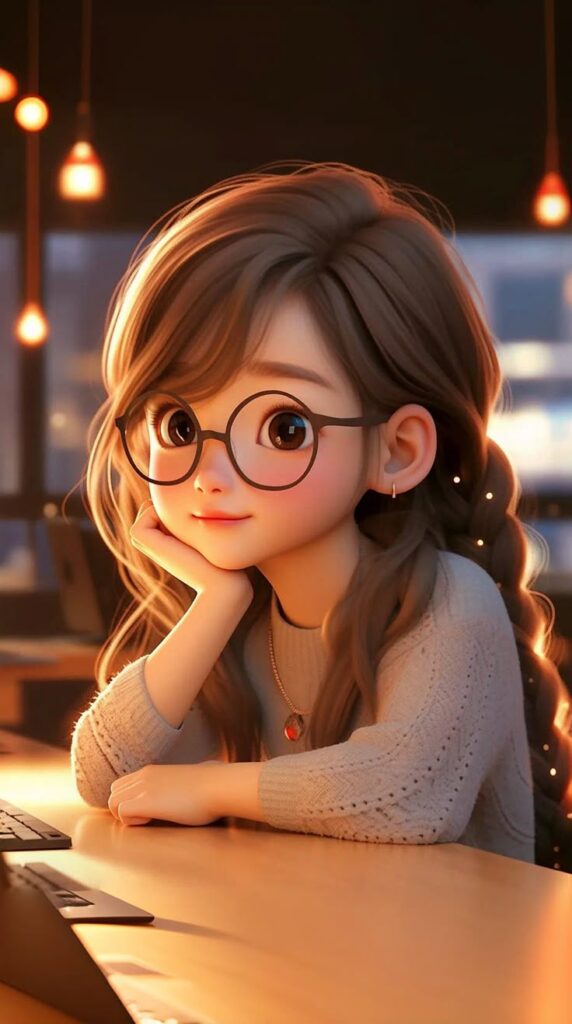 Cute Girl dp Cartoon