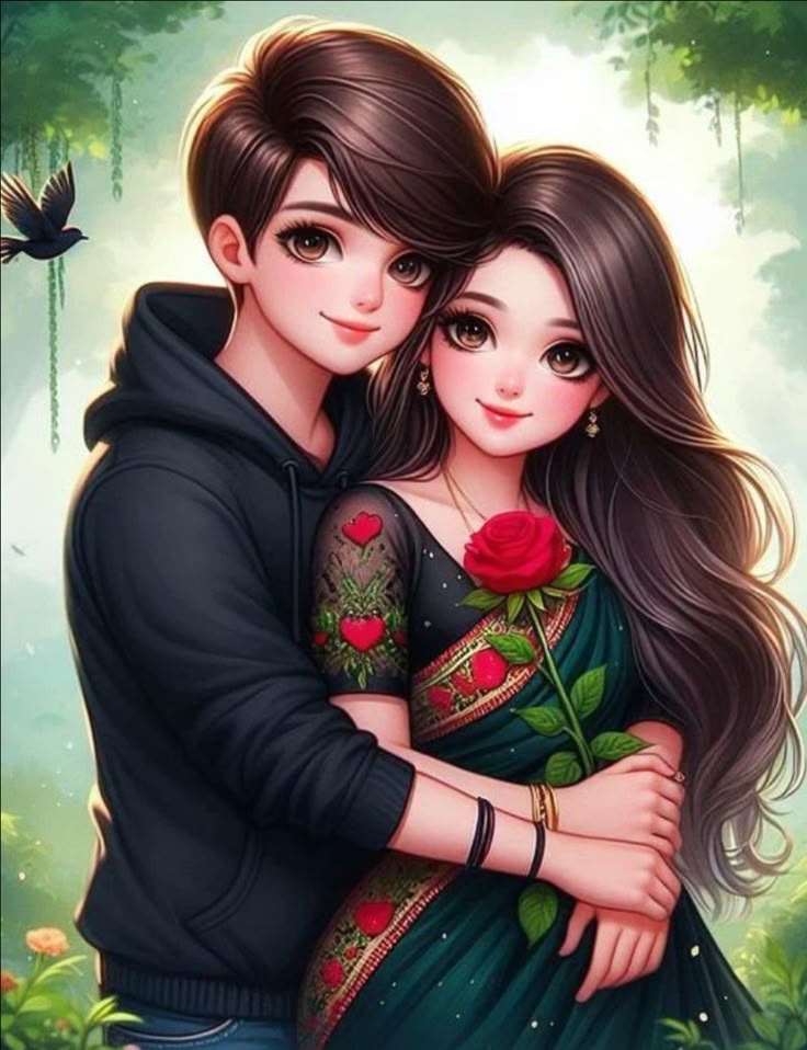 Cartoon Couple dp