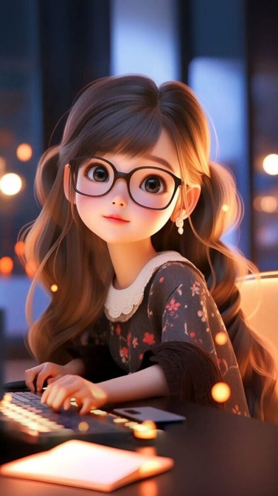 Cute Girl dp Cartoon