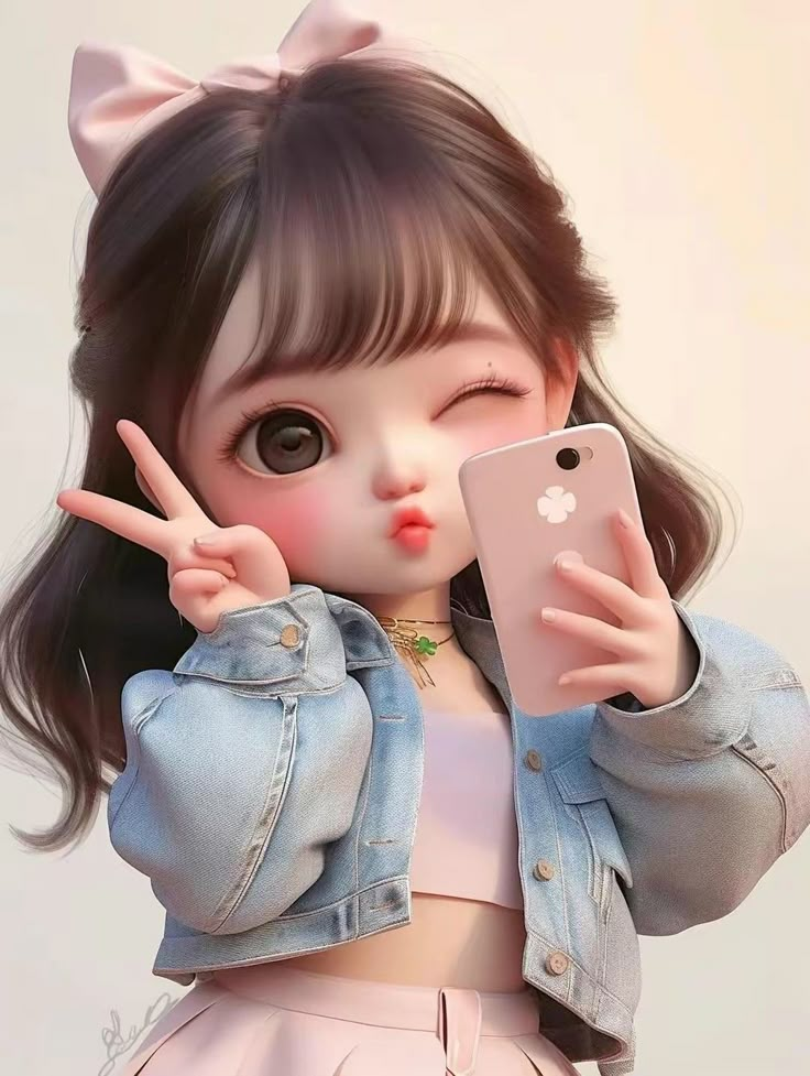 Cute Girl dp Cartoon