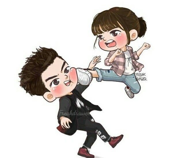 Cartoon Couple dp