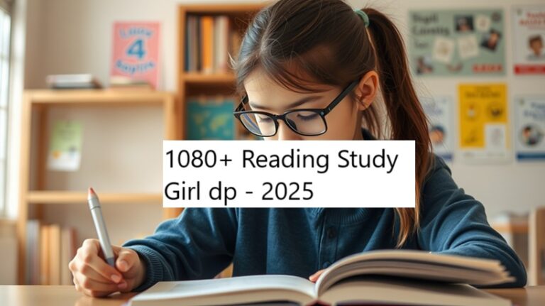 reading study girl dp