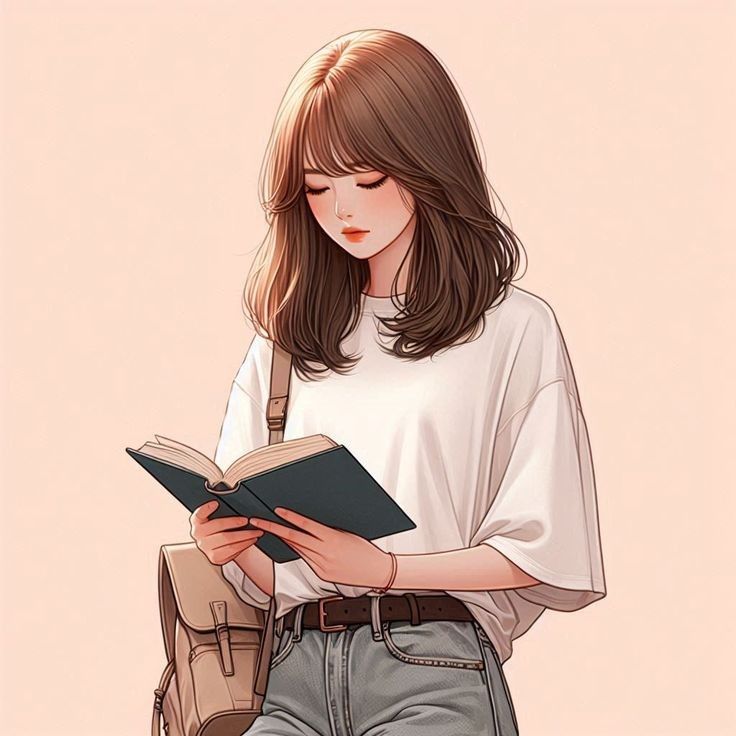 Reading Study Girl dp