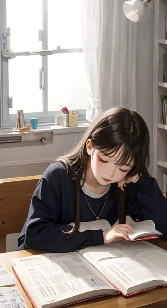 Reading Study Girl dp